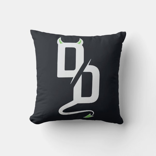 Devious Developments DD Monogramm-Kissen Kissen (Vorderseite)