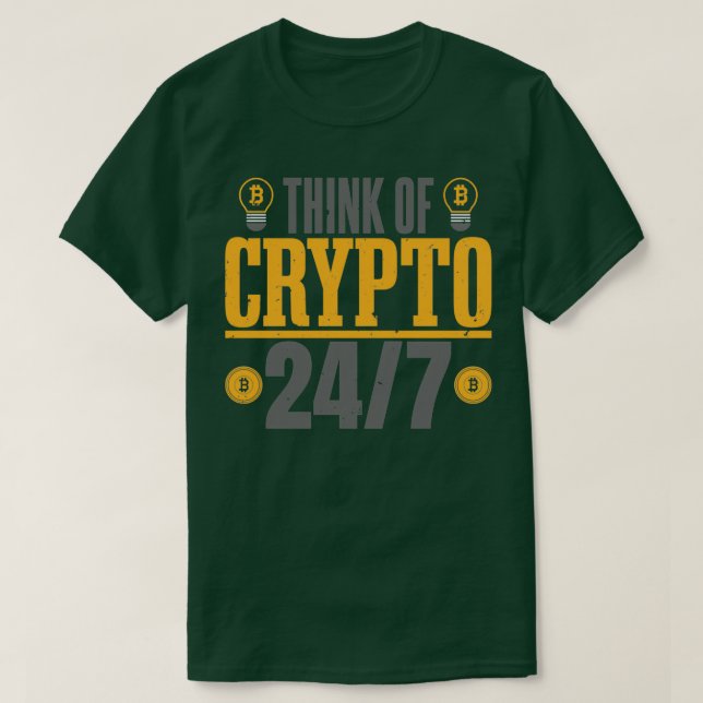 Devisenhandel Investor Krypto 247 Kryptowährung T-Shirt (Design vorne)