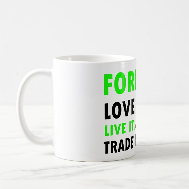 Devisenhandel-Tasse Kaffeetasse (Links)