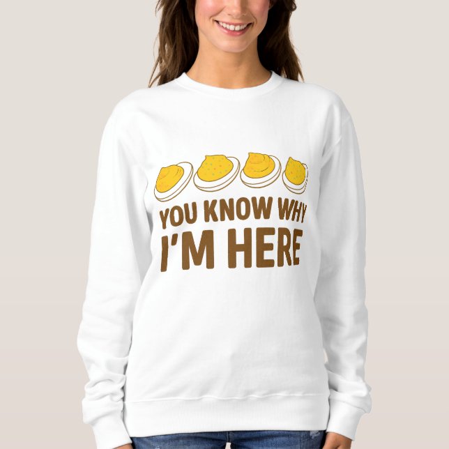 Devivilierte Eier Shirt Funny Erntedank Party Shir (Vorderseite)