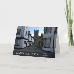 Devizes Wiltshire England Geburtstagskarte Karte