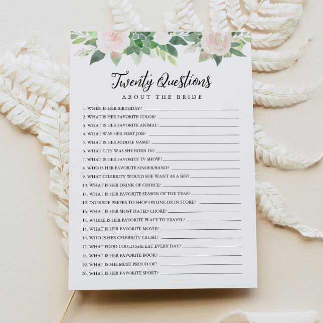 DEVON 20 Fragen über die Bride Game Einladung (Von Creator hochgeladen)