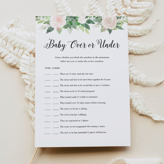 DEVON Baby Over oder Under Baby Showcard Einladung (Von Creator hochgeladen)