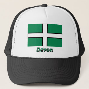 Devon-Flagge mit Namen Truckerkappe