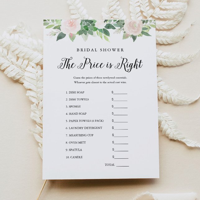 DEVON Guess The Price Brautparty Game Einladung (Von Creator hochgeladen)