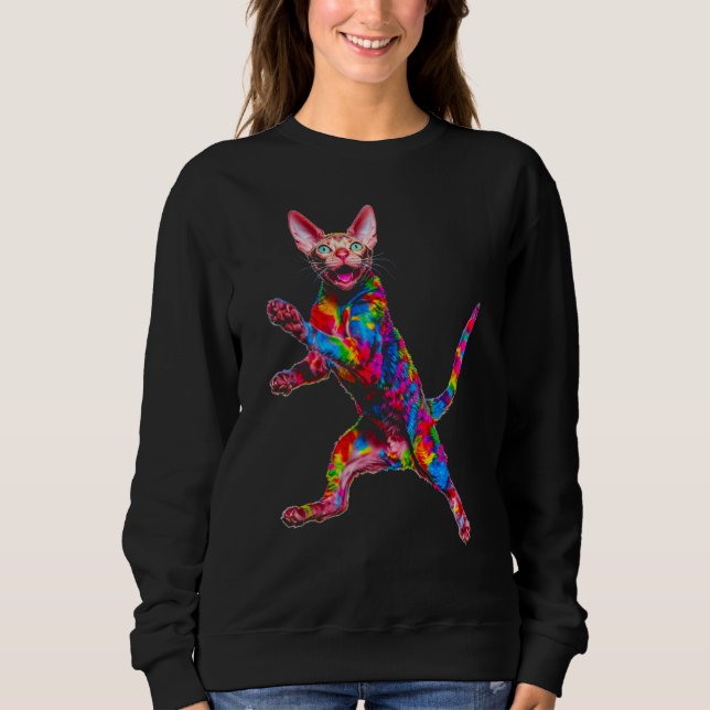 Devon Rex Cat Sweatshirt (Vorderseite)
