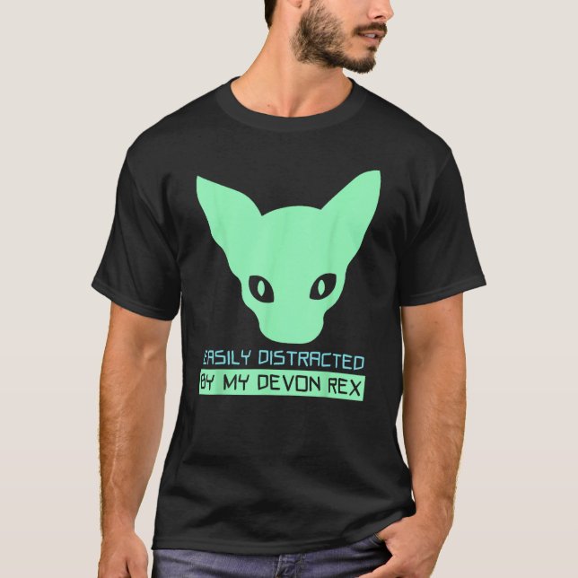 Devon Rex Cat T-Shirt (Vorderseite)