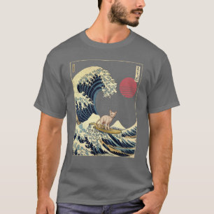 Devon Rex Kanagawa Japanische Surf-Welle T-Shirt