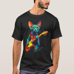 Devon Rex Katze Gitarre T-Shirt