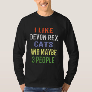 Devon Rex Katzen ich mag Devon Rex Katzen und viel T-Shirt