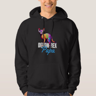 Devon Rex Papa Niedlich Cat Owner Boy Pet Lov Hoodie