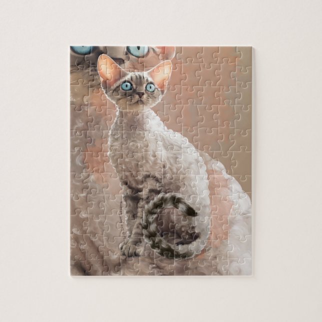 Devon Rex Sofi Puzzle (Vertikal)
