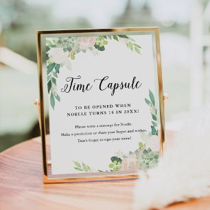 DEVON Time Capsule Baby Shooting Sign Poster