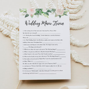 DEVON Wedding Movie Trivia Brautparty Game Einladung