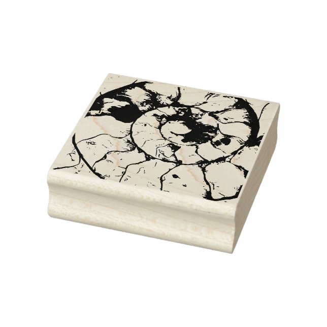 Devonshire Ammonit-Fossilien Gummistempel (Stempel)