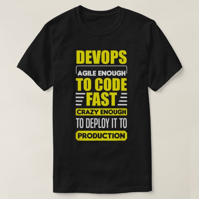 DevOps Engineer Cloud Computing Agile Software Dev T-Shirt (Design vorne)