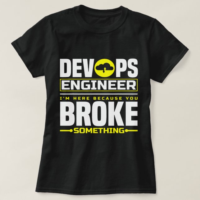 DevOps Engineer Cloud Computing Software Engineeri T-Shirt (Design vorne)