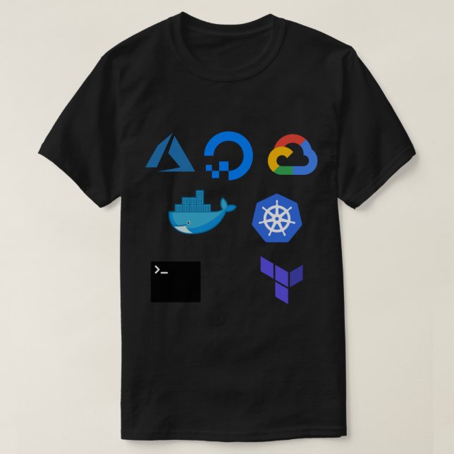 DevOps Logo Pack 2 Aufkleber T-Shirt (Design vorne)