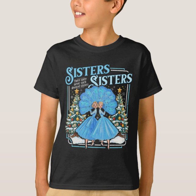 Devoted Sisters White Xmas Merry Christmas Snowfla T-Shirt (Vorderseite)