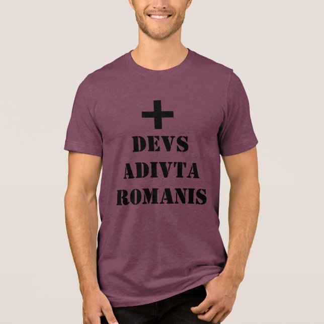 + DEVS ADIVTA ROMANIS CAMISIA Tri-Blend SHIRT (Vorderseite)