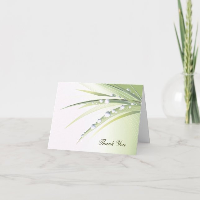 Dew Drop Vielen Dank Dankeskarte (Vorderseite)