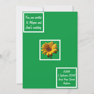 Dew Drops Daisy Wedding Einladung