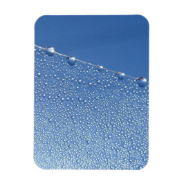 Dew fällt auf Spider Web gegen blauen Himmel Magnet