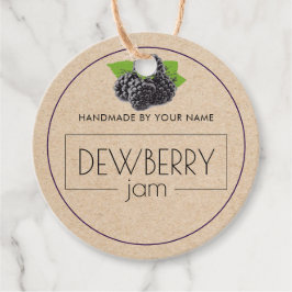 Dewberry Jam Custom Product Label Hang Tags