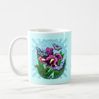 Dewdrop Butterfly Iris Kaffeetasse