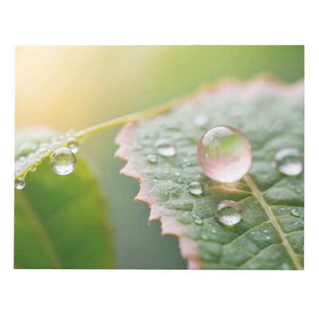 Dewdrop Nature Colorful Wildlife Notizblock (Vorderseite)