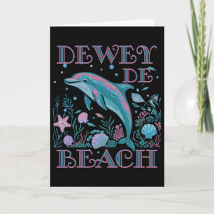 Dewey Beach De Dolphin Liebhaber Bunter Strand And Karte