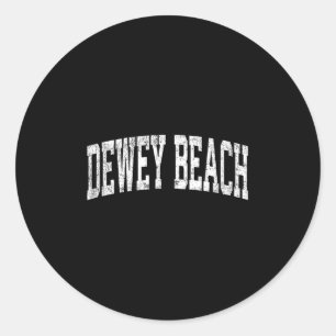 Dewey Beach Delaware De Vintage Athletik Sport De Runder Aufkleber