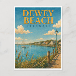 Dewey Beach Delaware Rehoboth Bay GeoSaga Postkarte