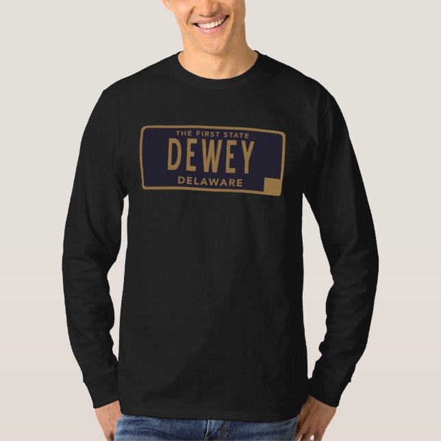 Dewey Beach Delaware Vacation Home License Plate T-Shirt (Vorderseite)