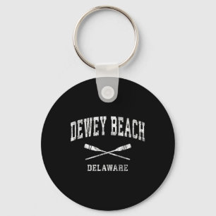 Dewey Beach Delaware Vintag Nautical Paddles Spor Schlüsselanhänger