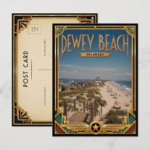 Dewey Beach Delaware Vintage Art Deco Golden Age