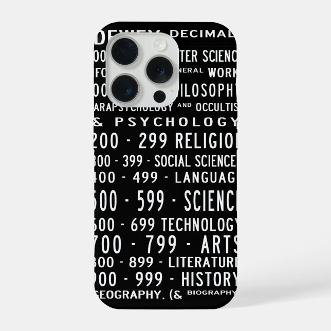 Dewey-Dezimal-Busröllchen-Fall iPhone Hülle (Rückseite)