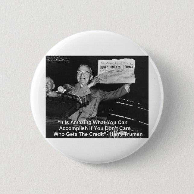 Dewey schlägt Truman Funny gibt T-Shirts Buttons E (Vorderseite)