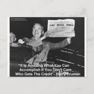 Dewey Schlägt Truman Lustige Geschenke Tees Button Postkarte