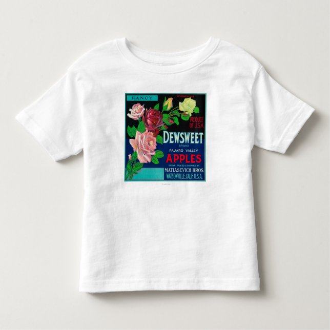 Dewsweet Apple Kiste LabelWatsonville, CA Kleinkind T-shirt (Vorderseite)