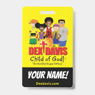 "Dex n' Them" Namensschild (doppelseitig) Ausweis