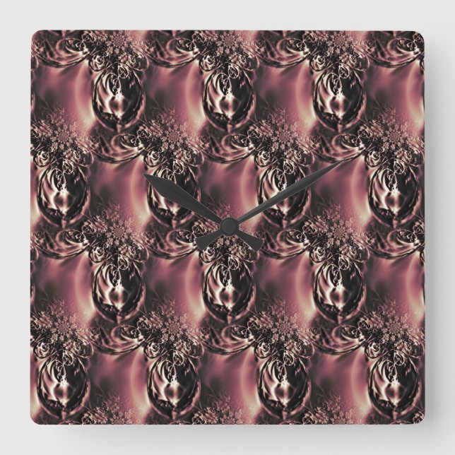 Dex Quadratische Wanduhr (Vorderseite)