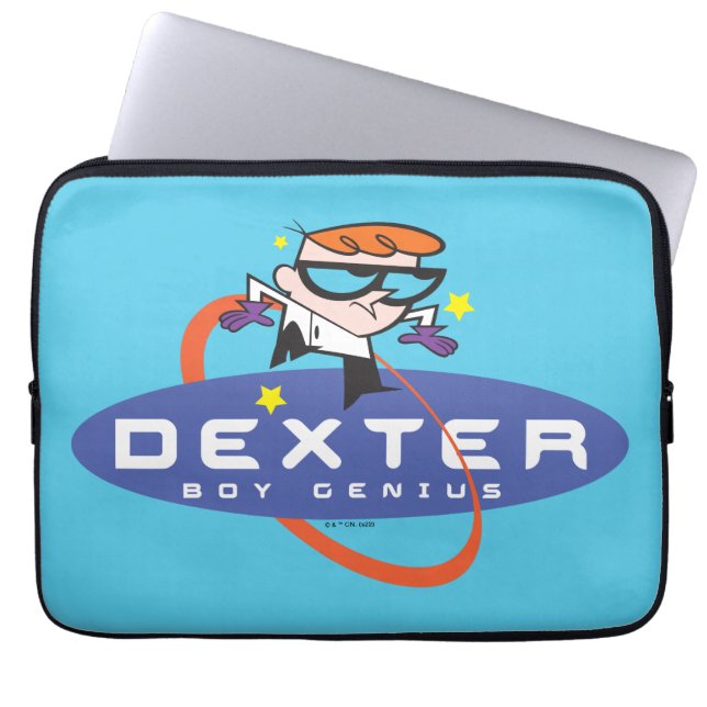 Dexter "Boy Genius" Laptopschutzhülle (Vorderseite)