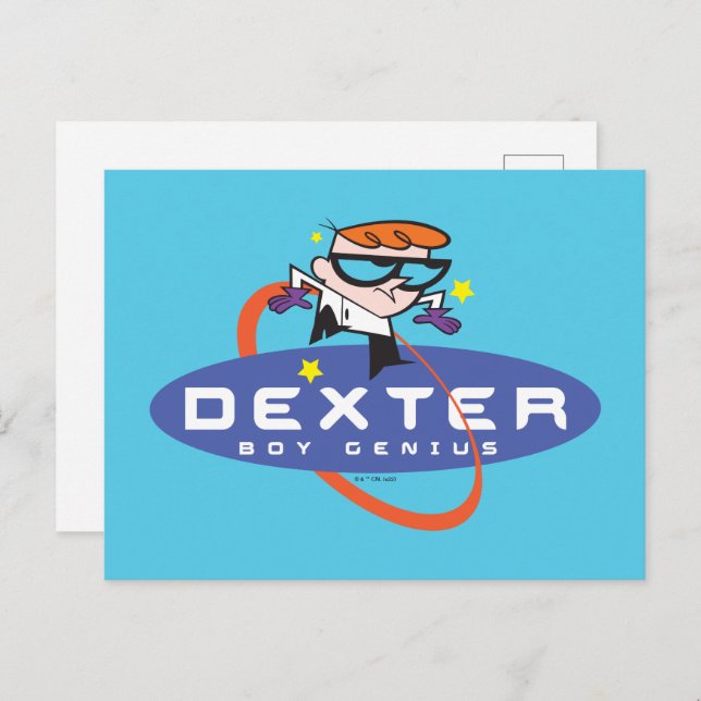 Dexter "Boy Genius" Postkarte (Vorne/Hinten)
