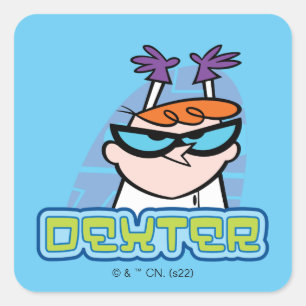 Dexter Character Name Graphic Quadratischer Aufkleber