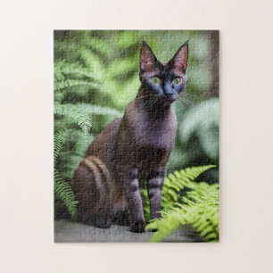 Dexter Die schwarze siamesische Katze, Jigsaw Puzz Puzzle