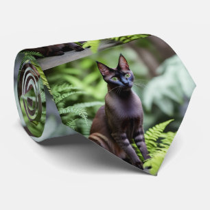 Dexter, die schwarze Siamkatze, Neck Tie Krawatte