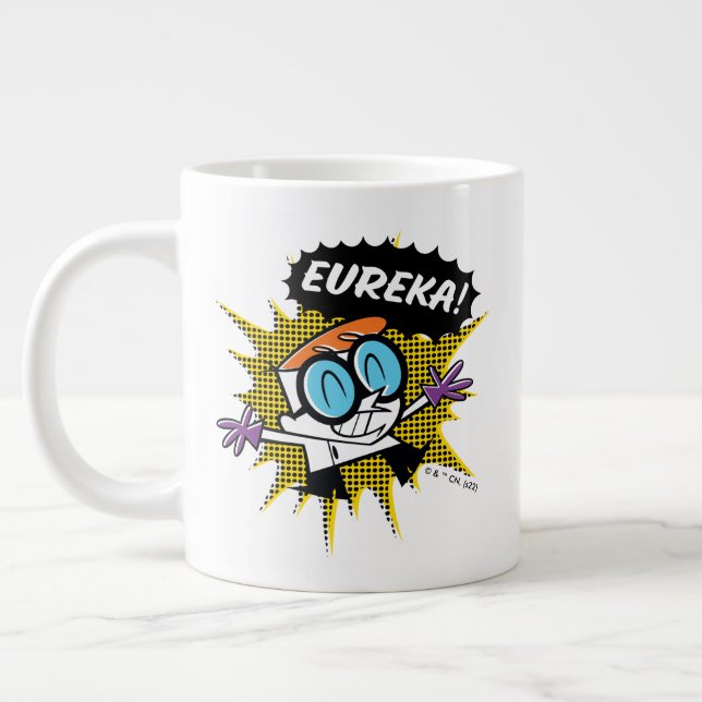 Dexter "Eureka!" Halftone Callot Graphic Jumbo-Tasse (Links)
