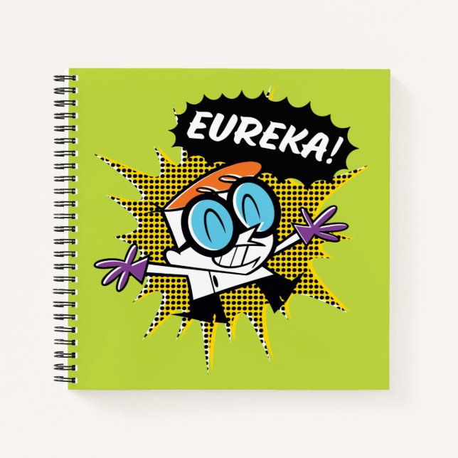 Dexter "Eureka!" Halftone Callout Graphic Notizbuch (Vorderseite)