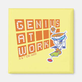 Dexter "Genius at work" Magnet